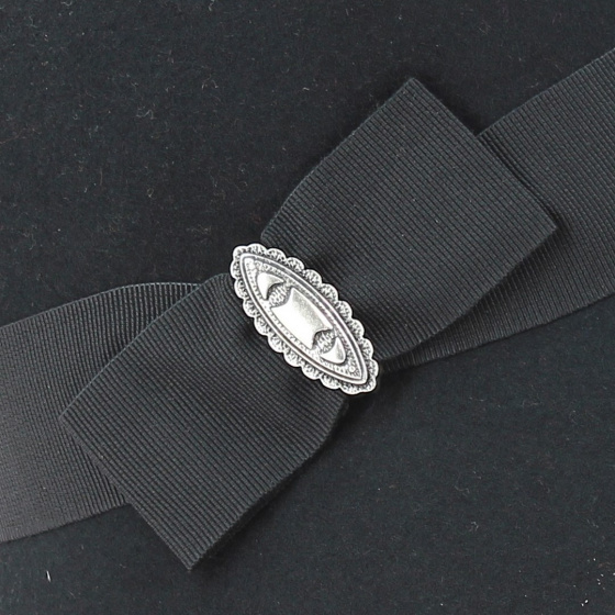 Chapeau Cloche Maithe Feutre Laine Noir détail nœud - Traclet Chapeau Cloche Maithe Feutre Laine Noir détail nœud - Traclet