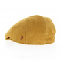 Flat leather cap Mustard - Alfonso d'Este