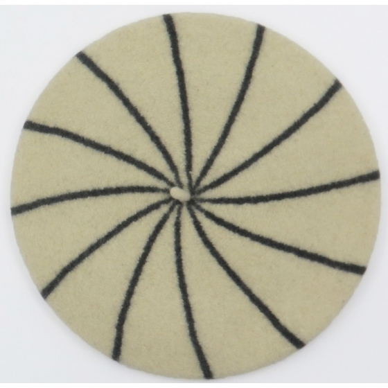 Child Beret Gray Stripes - le beret Francais