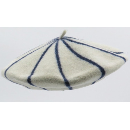 Kids' Navy Striped Beret - The French Beret