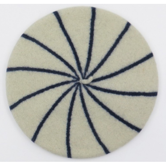 Béret Enfant Rayures Marines  - le béret Français