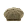 Arnold Chevron Cap - Heathered Brown & Beige - Traclet Reference: 16975| Traclet Hat Shop