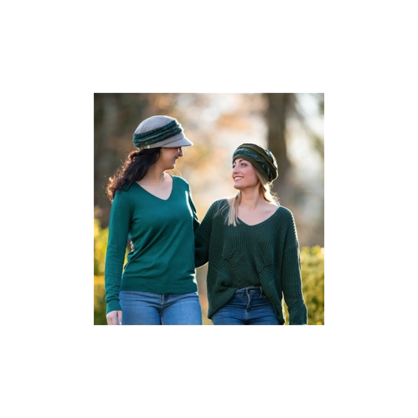 Gavroche Ebony Wool Grey & Green Cap - MTM