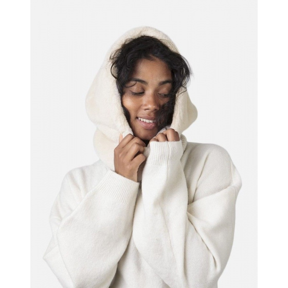 Karlini Hooded Scarf in Cream - Barts