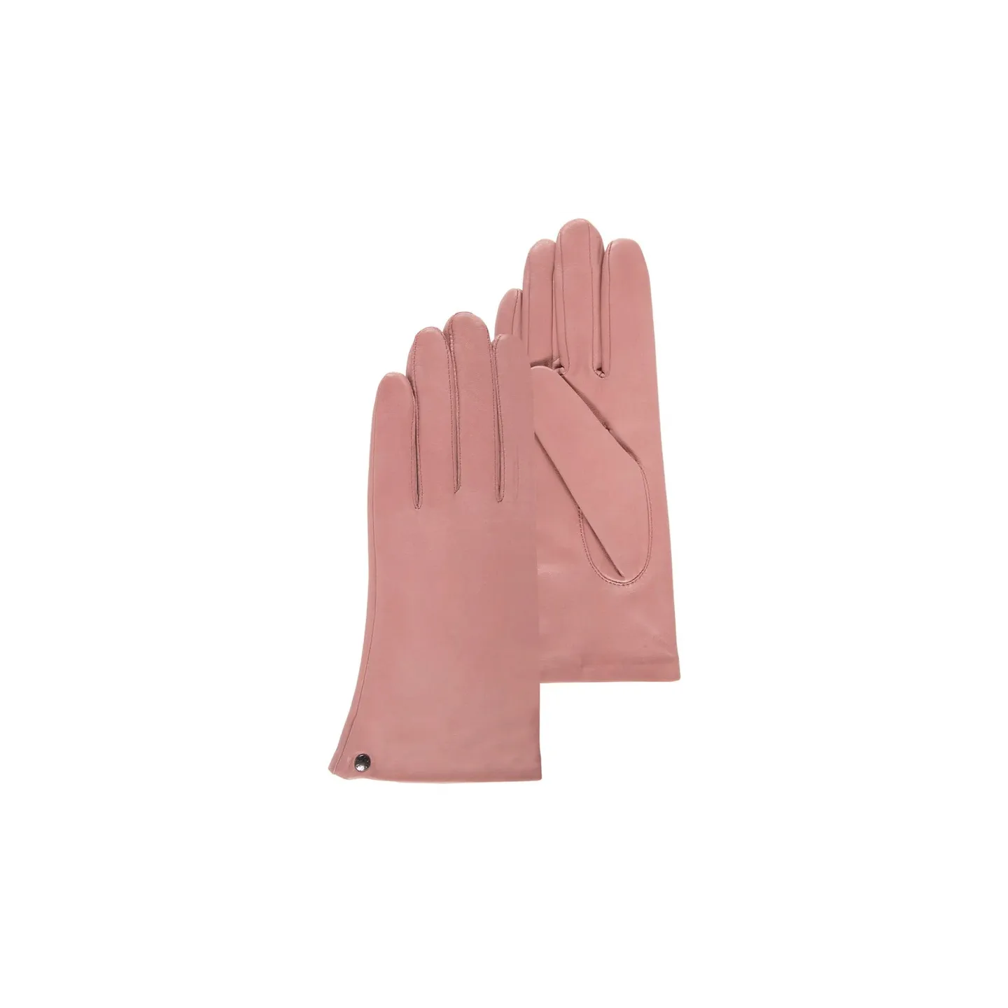 Gants Femme Cuir Doublé Soie Rose Poudré - Isotoner  Reference : 16994 | Chapellerie Traclet