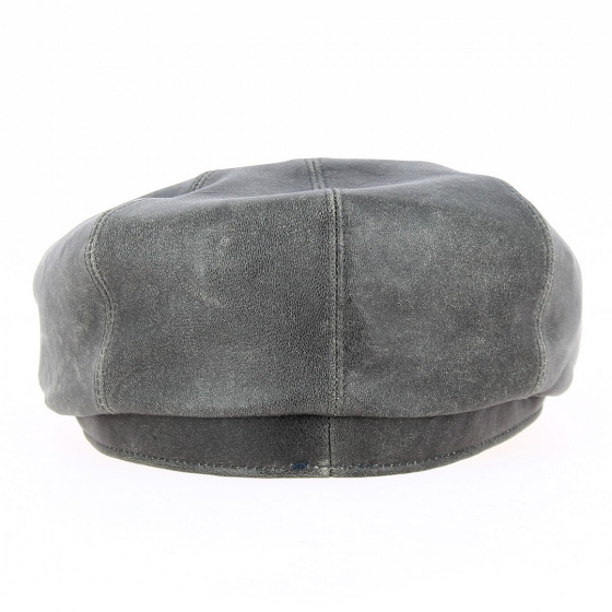 Casquette Houston cuir Vieilli Noir - Crambes Casquette Houston cuir Vieilli Noir - Crambes