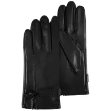 Gants Femme Cuir Doublée Soie Noir - Isotoner