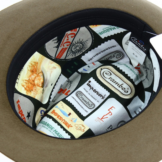 Fedora Gabin Shaved Felt Whisky Hat - Crambes