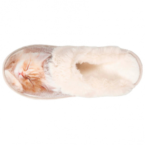 Women's Cat Print Mule Slippers - Isotoner