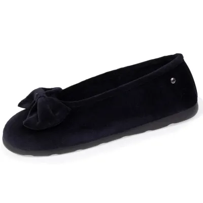Ballerines Femme Semelle Ergonomique Noir - Isotoner  - Boutique Traclet Reference : 17021| Chapellerie Traclet