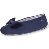 Women's Ballerinas Slippers Micro-velvet Navy - Isotoner