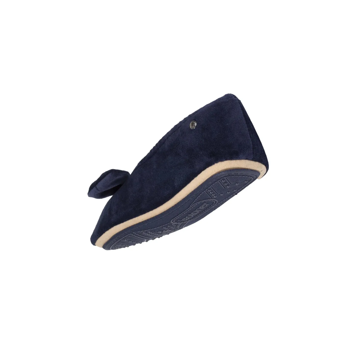 Women's Micro-velvet Ballet Slippers Navy - Isotoner - Traclet Boutique Reference: 17023| Traclet Hat Shop