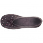 Women's Embroidered Polka Dot Ballet Slippers in Gray - Isotoner