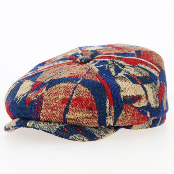 Hatteras Wool Cap Red and Blue - Stetson