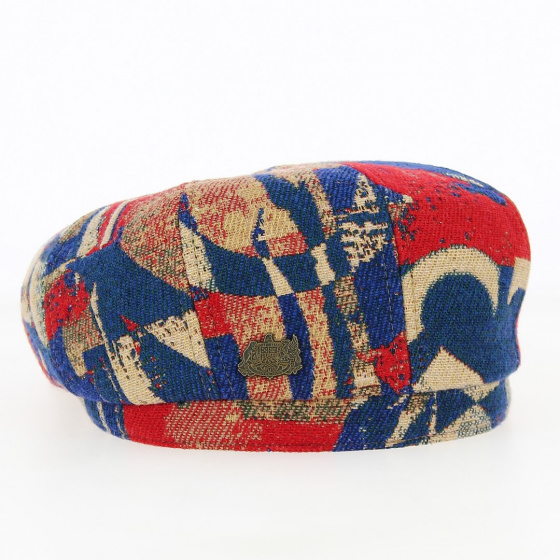 Hatteras Wool Cap Red and Blue - Stetson