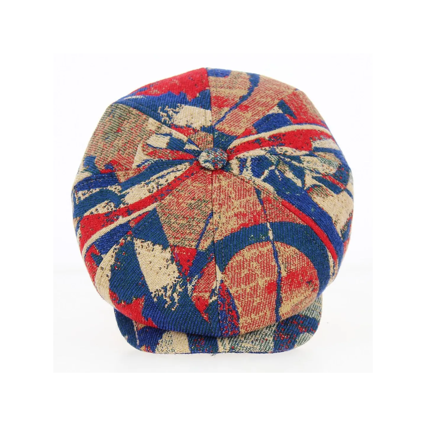 Casquette Hatteras Laine Rouge et Bleu - Stetson