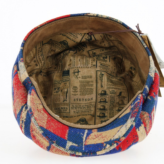 Hatteras Wool Cap Red and Blue - Stetson