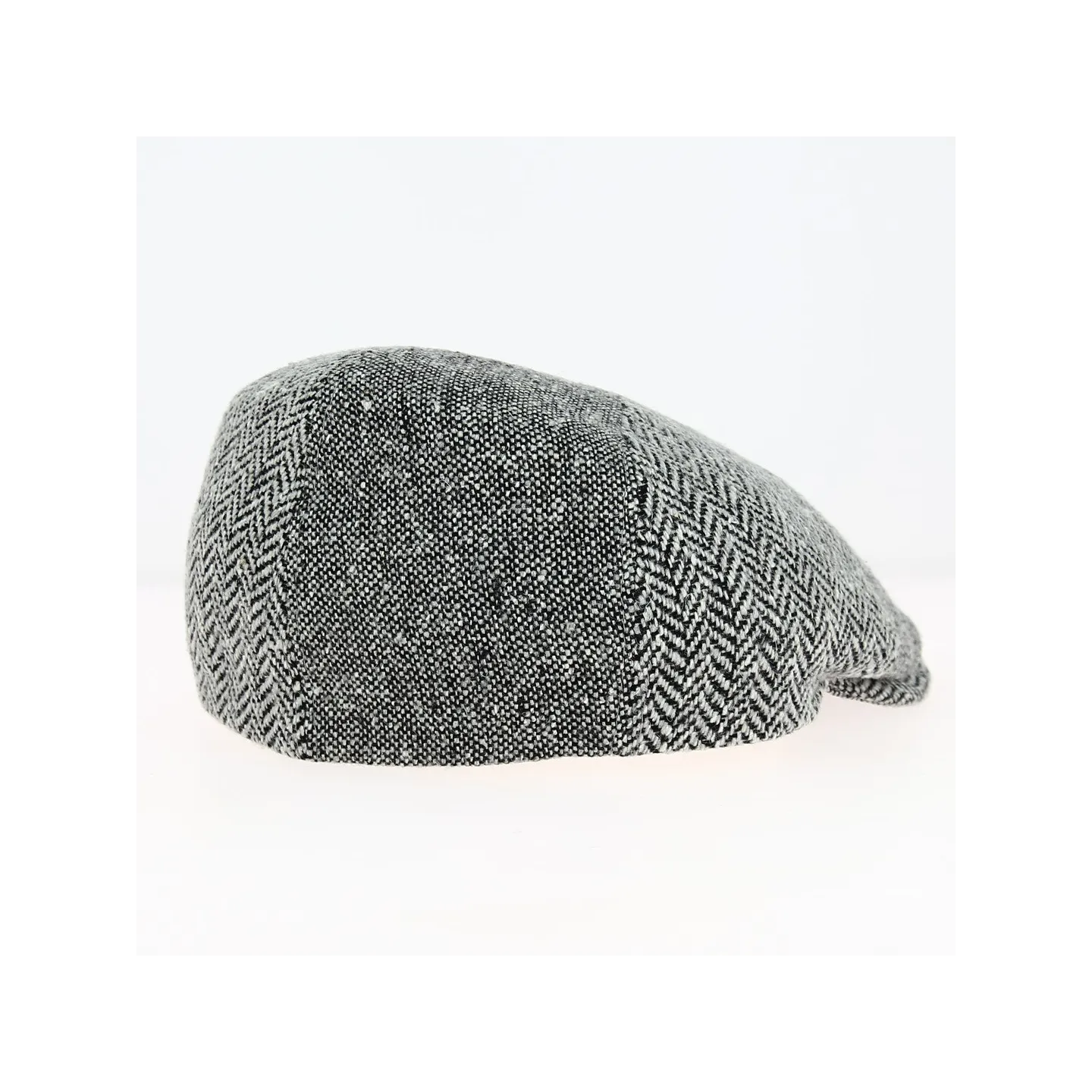Oxford Flat Cap Wool and Silk Grey - Traclet