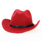 Cowboy Hat Felt Wool Red - Traclet