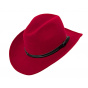 Cowboy Hat Felt Wool Red - Traclet