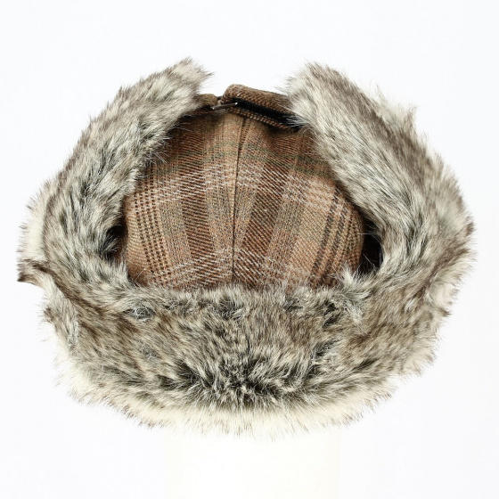 Chapka Josh Trapper Fausse Fourrure Marron - Traclet