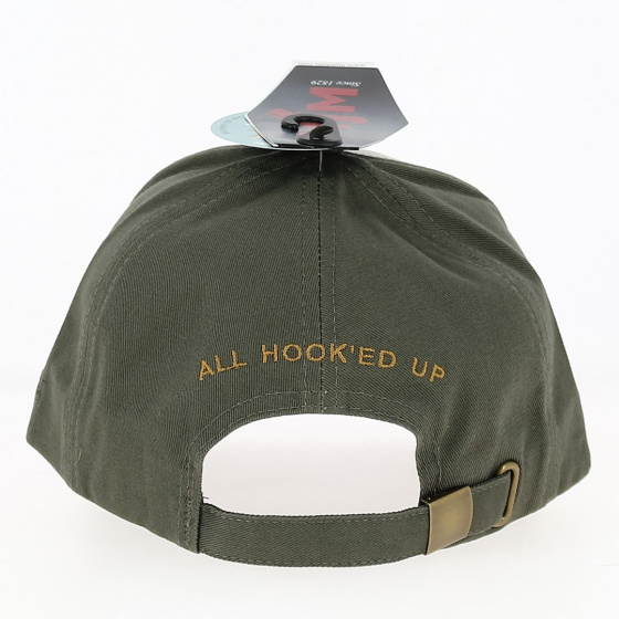 Baseball Cap Fisherman Cotton & Leather Khaki - Traclet