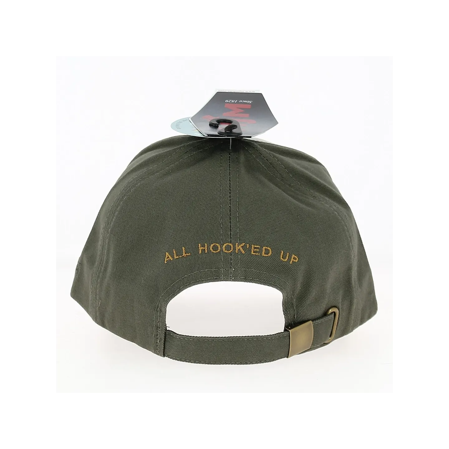 Baseball Cap Fisherman Cotton & Leather Khaki - Traclet