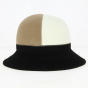 Cloche hat Felt Wool Black - Traclet