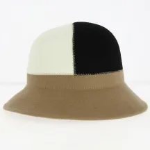 Chapeau cloche Feutre Laine Camel - Traclet