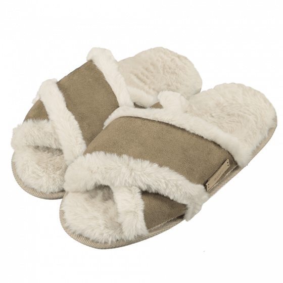 Slippers Yuno Fake fur Light brown - Barts