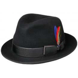 Hat Player Sandata Felt Wool Black - Stetson