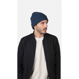 Long Coler Blue Navy Beanie - Barts