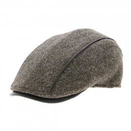 Naples Tweed Flat Cap Brown- Traclet