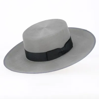 Cordobes Hat Grey Felt Hair with bow