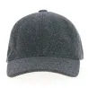 Anthracite Grey Baseball Cap made in France