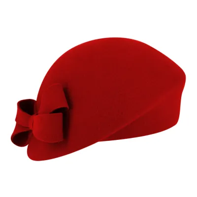 Béret Formé Laine Rouge - Traclet
