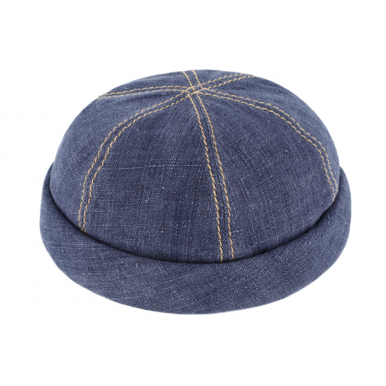 Bonnet Docker Cooper Lin Bleu Traclet