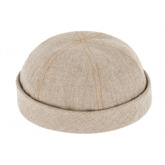 Docker Cooper Beige Linen Hat - Traclet