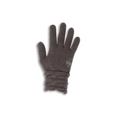Sappada Wool and Cashmere Taupe Gloves - Pipolaki