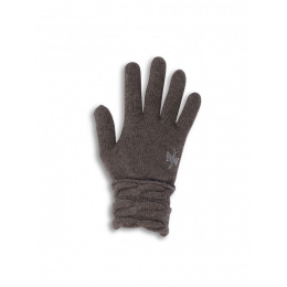 Sappada Wool and Cashmere Taupe Gloves - Pipolaki