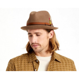Trilby Gain Felt Wool Camel Hat - Brixton