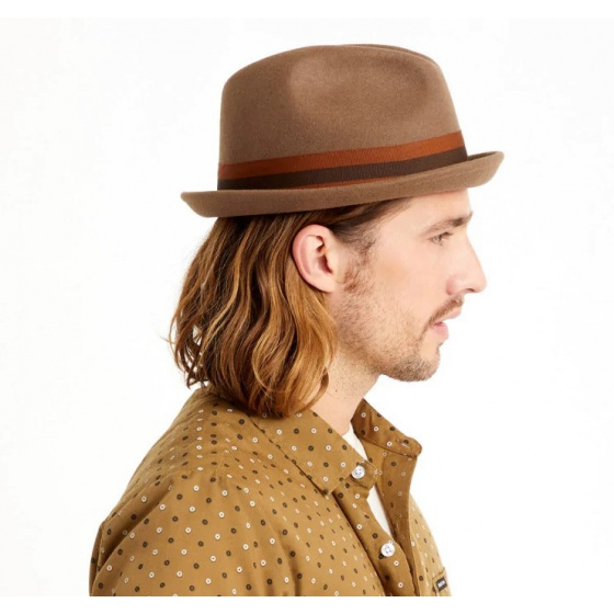 Gain Wool Felt Trilby Hat Camel - Brixton