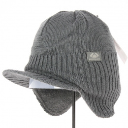 Children's cap with earflaps Grey - Pipolaki