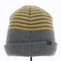 Marl Beanie Grey with yellow stripes - Kangol