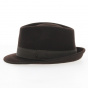 Trilby Unity Waterproof Brown Wool Felt Hat - Traclet