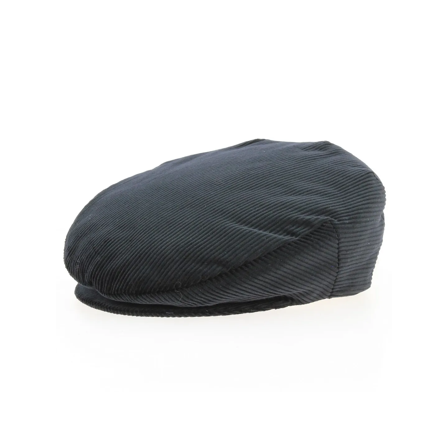 Must Corduroy Flat Cap Black - Mtm
