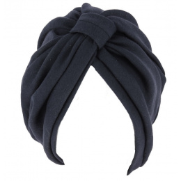 Sophie Chemotherapy Turban Black Cotton - Traclet
