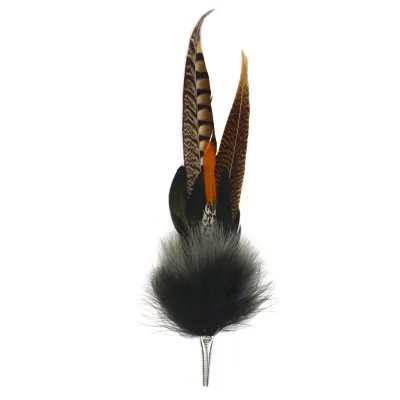 Garniture de chapeau - Longue Plume 32 cm