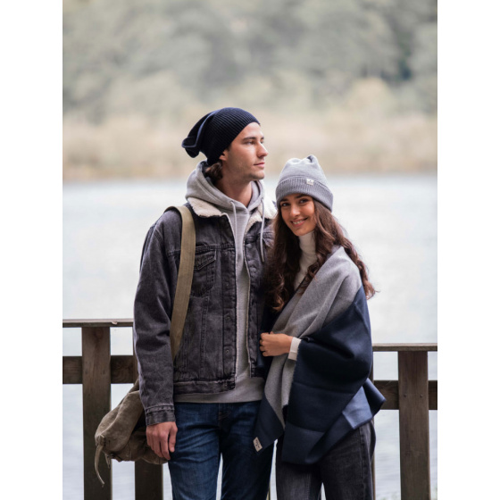 Paris Black Oversized Beanie made in France - Pipolaki Paris Black Oversized Beanie made in France - Pipolaki