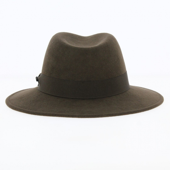Chapeau Traveller Max feutre laine Marron - Traclet